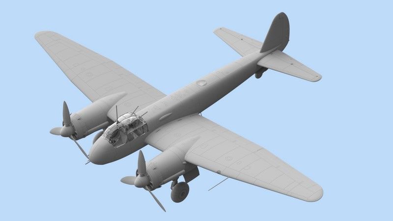 Сборная масштабная модель 1:48 истребителя-бомбардировщика Ju 88C-6 ICM48238 фото