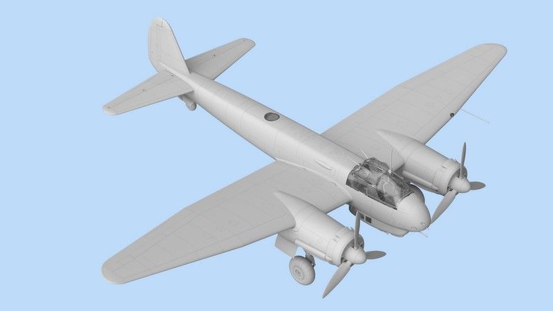 Сборная масштабная модель 1:48 истребителя-бомбардировщика Ju 88C-6 ICM48238 фото