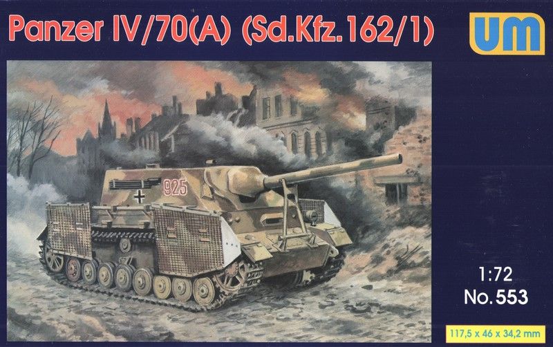 Сборная модель 1:72 сау Panzer IV/70A UM553 фото