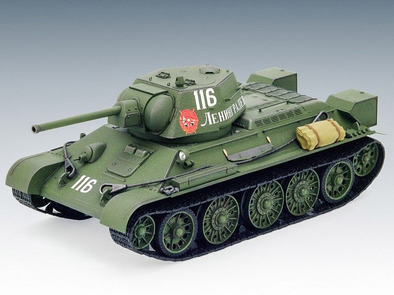 Сборная модель 1:35 танка Т-34/76 (начало 1943 г.) ICM35365 фото