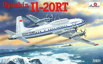Сборная модель 1:72 самолета Ил-20РТ AMO72021 фото