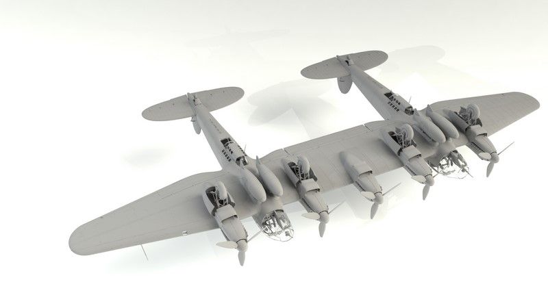 Сборная модель 1:48 самолета He 111Z-1 ICM48260 фото