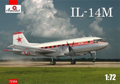 Збірна модель 1:72 літака Іл-14М AMO72304 фото