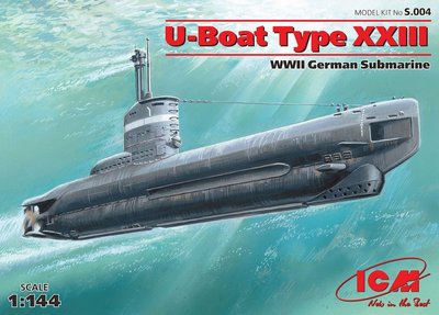 Збірна модель 1:144 підводного човна U-boat Type XXIII ICMS004 фото
