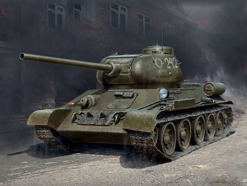 Збірна масштабна модель 1:35 танка Т-34/85 ICM35367 фото