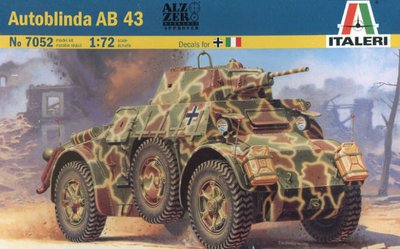 Сборная масштабная модель 1:72 бронеавтомобиля Autoblinda AB 43 ITL7052 фото