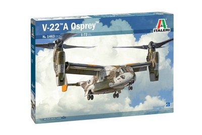 Збірна модель 1:72 конвертоплана V-22A Osprey ITL1463 фото