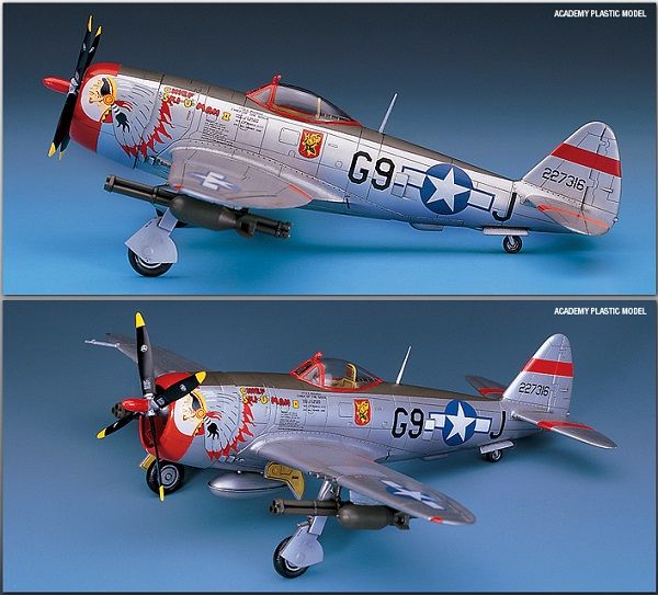 Збірна модель 1:72 винищувача P-47D Thunderbolt AC12491 фото