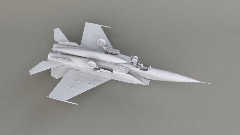 Сборная масштабная модель 1:72 истребителя-перехватчика МиГ-25РБФ ICM72174 фото