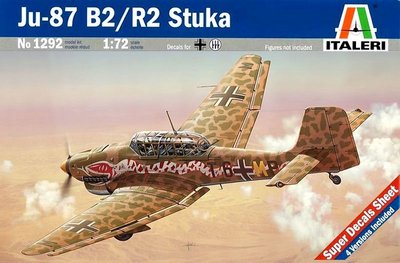 Збірна модель 1:72 штурмовика Ju 87B-2 'Stuka' ITL1292 фото