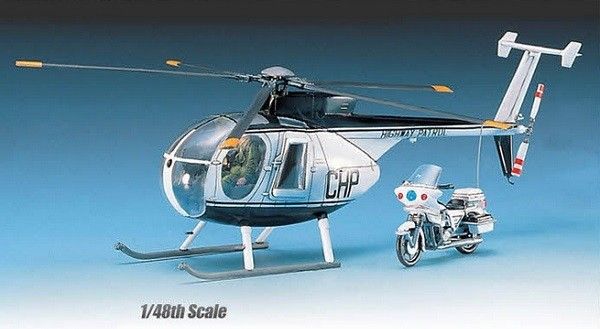 Сборная модель 1:48 вертолета Hughes 500D AC12249 фото