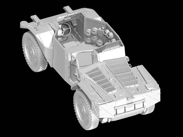 Сборная модель 1:35 бронеавтомобиля Panhard 178 AMD-35 ICM35373 фото