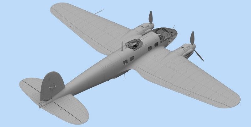 Збірна масштабна модель 1:48 торпедоносця He 111H-6 ICM48265 фото