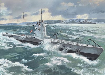 Збірна модель 1:144 підводного човна U-boat Type IIB (1939 р.) ICMS009 фото