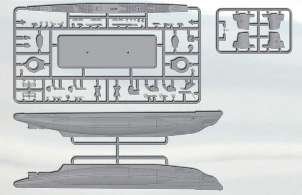 Збірна модель 1:144 підводного човна U-boat Type IIB (1939 р.) ICMS009 фото