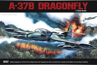 Збірна модель 1:72 легкого штурмовика A-37B 'Dragonfly' AC12461 фото