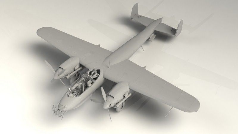 Сборная модель 1:48 бомбардировщика Do 217N-1 ICM48271 фото