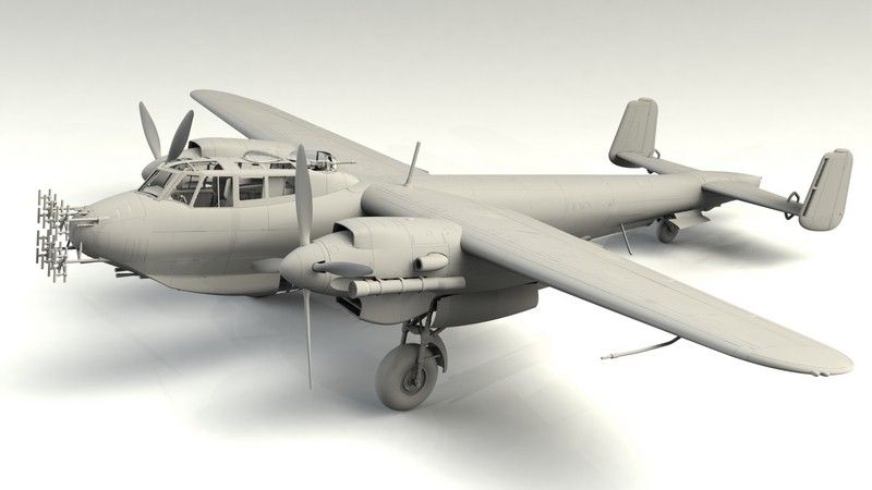 Збірна модель 1:48 бомбардувальника До 217Н-1 ICM48271 фото