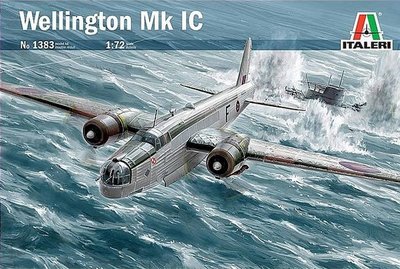 Збірна модель 1:72 бомбардувальника Wellington Mk.IC ITL1383 фото