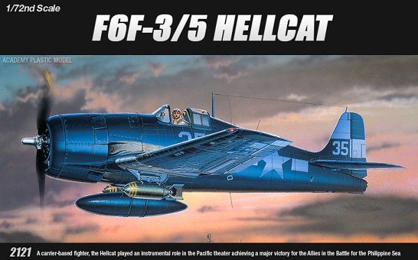 Збірна модель 1:72 літака F6F-3/5 'Hellcat' AC12481 фото