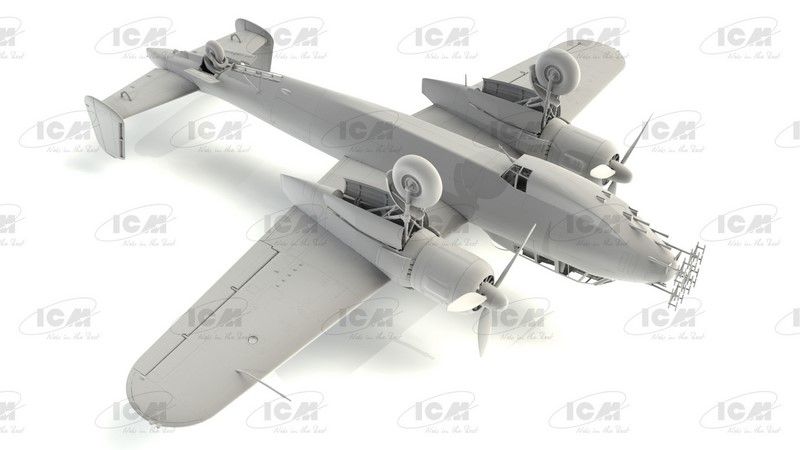 Сборная модель 1:48 бомбардировщика Do 217J-1/2 ICM48272 фото