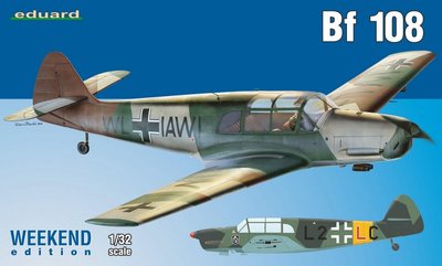 Сборная модель 1:32 самолета Bf 108 EDU3404 фото