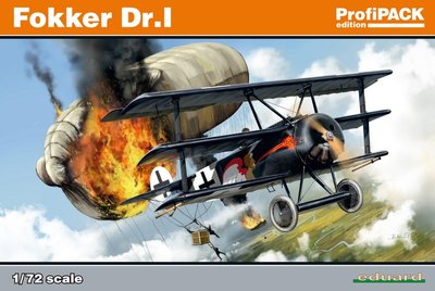 Збірна модель 1:72 літака Fokker Dr. I EDU7039 фото