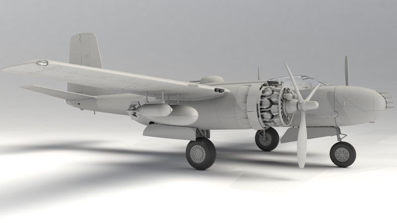 Збірна модель 1:48 штурмовика-бомбардувальника B-26B Invader ICM48281 фото