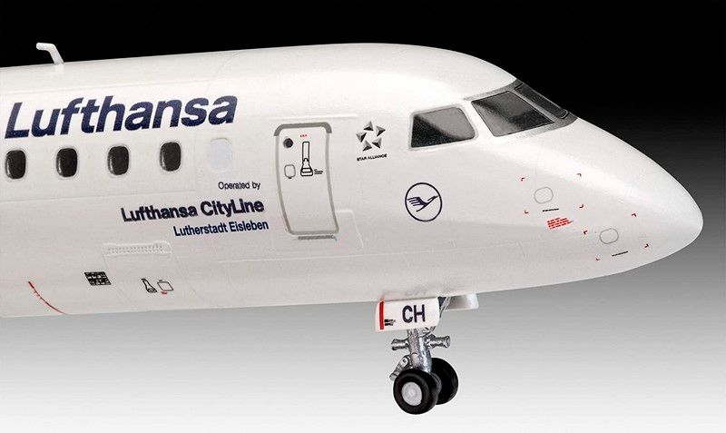 Збірна масштабна модель 1:144 літака Embraer 190 RV03883 фото