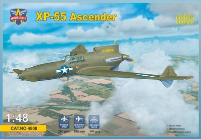 Збірна модель 1:48 літака XP-55 MS4808 фото