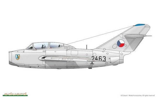 Збірна модель 1:72 літака МіГ-15УТІ EDU7055 фото