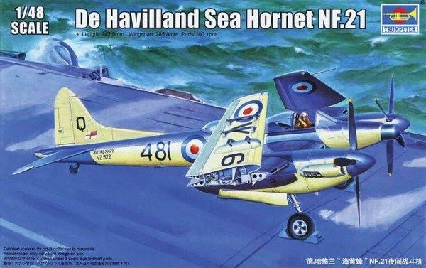 Збірна модель 1:48 літака De Havilland Sea Hornet NF.21 TRU02895 фото