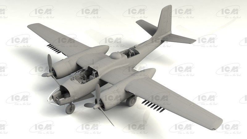 Сборная модель 1:48 штурмовика-бомбардировщика B-26C-50 Invader ICM48284 фото