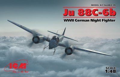 Сборная модель 1:48 истребителя-бомбардировщика Ju 88C-6b ICM48239 фото