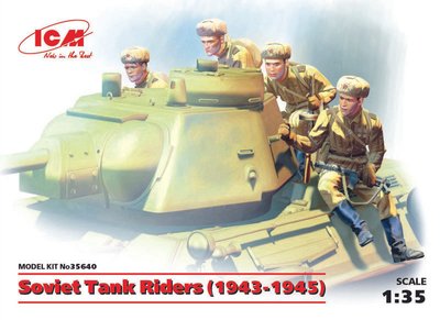 Набір фігур 1:35  Радянський танковий екіпаж ICM35640 фото