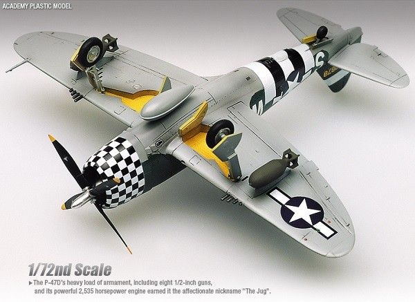 Збірна модель 1:72 винищувача P-47D Thunderbolt 'Eileen' AC12474 фото
