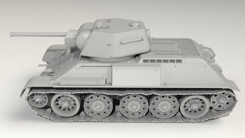 Сборная модель 1:35 танка Pz. Kpfw. T-34-747 (r) ICM35370 фото