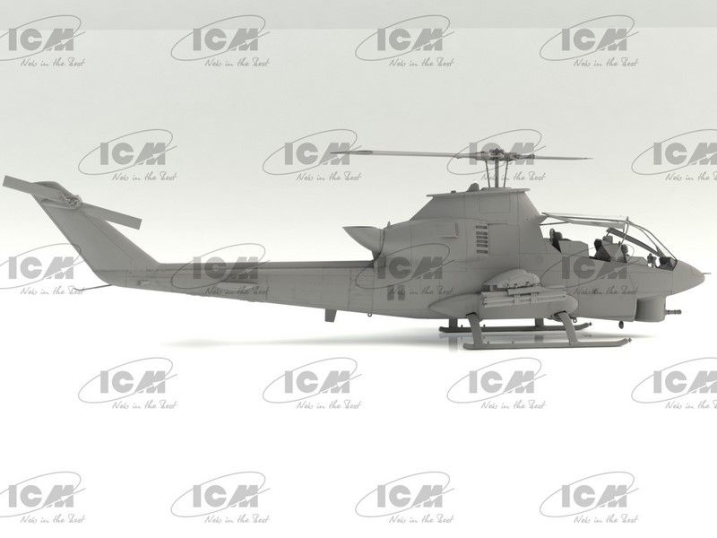 Збірна модель вертольота 1:32 AH-1G Cobra (пізній) ICM32061 фото