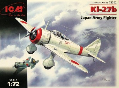 Збірна модель 1:72 винищувача Ki-27b ICM72202 фото