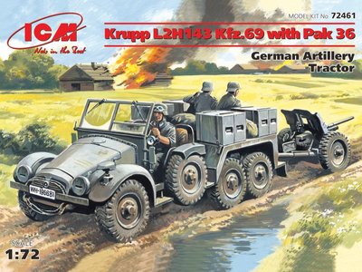 Krupp L2H143 Kfz.69 з гарматою Pak.36 - 1:72 ICM72461 фото
