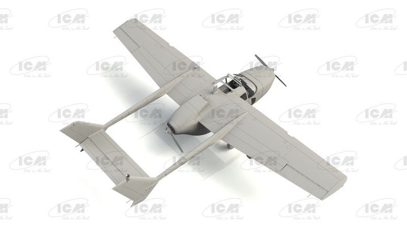 Сборная модель 1:48 самолета Cessna O-2A ВМФ США ICM48291 фото