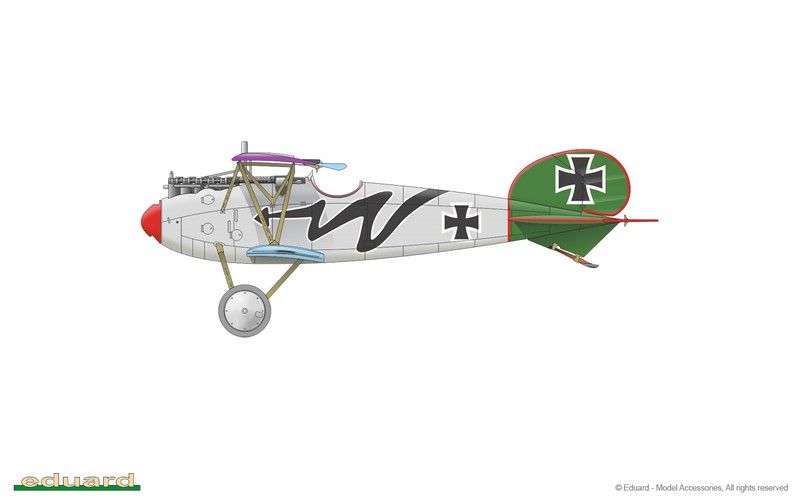 Збірна модель 1:72 винищувача Albatros D.V EDU7406 фото