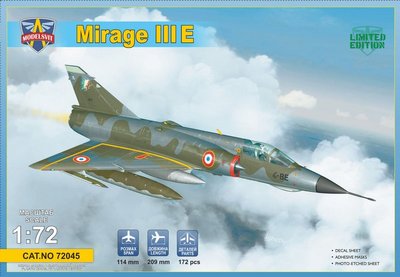 Збірна модель 1:72 винищувача Mirage IIIE MS72045 фото