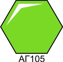 Краска акриловая ярко-зеленая глянцевая Хома (Homa) АГ105 HOM-AG105 фото