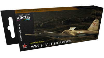1001 Набір фарб 'WW2 Soviet Sturmovik' ARC-SET01001 фото