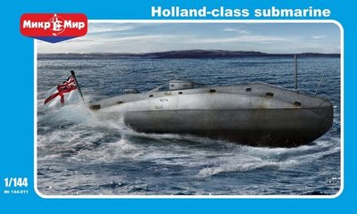 Збірна масштабна модель 1:144 підводного човна HMS Holland-class MM144011 фото