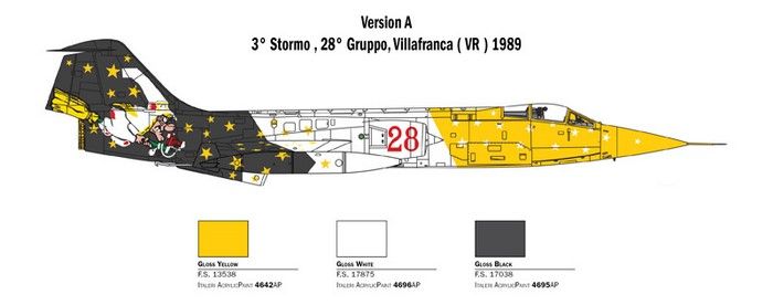 Збірна модель 1:48 винищувача F-104G Starfighter ITL2777 фото