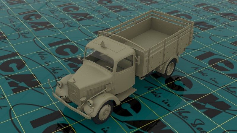 Збірна масштабна модель 1:35 вантажного автoмобіля L3000S ICM35420 фото