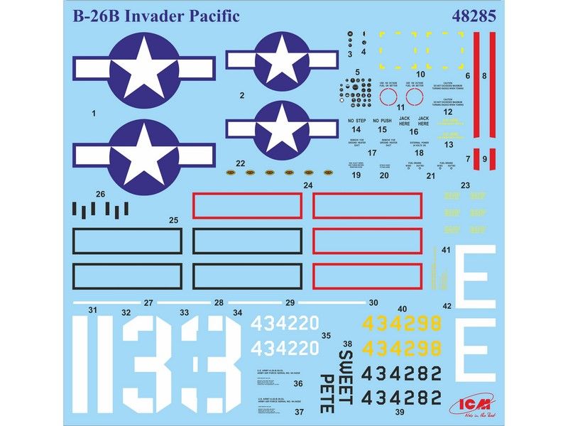 Збірна модель 1:48 бомбардувальника A-26B Invader ICM48285 фото