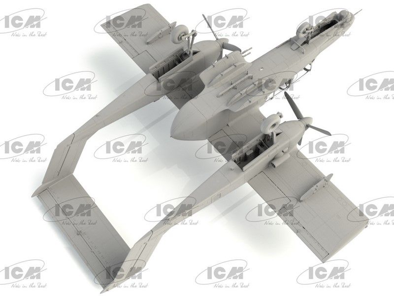 Сборная модель 1:48 штурмовика OV-10D+ Bronco ICM48301 фото